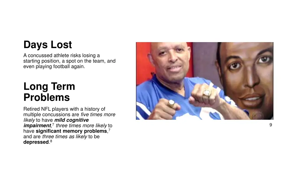 days lost a concussed athlete risks losing