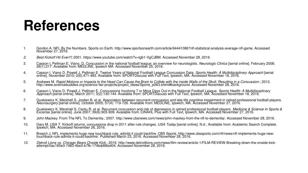 references