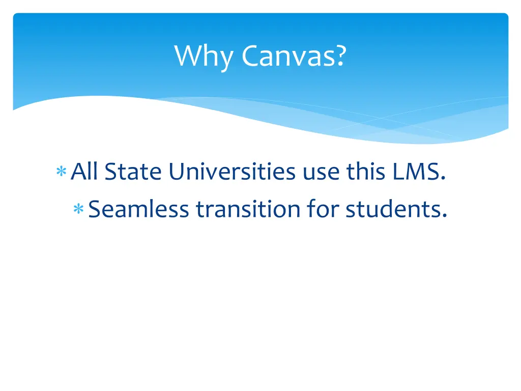 why canvas