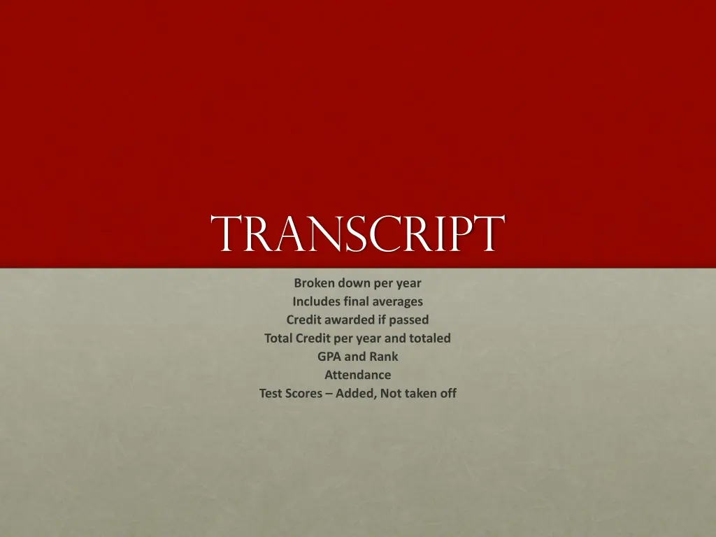 transcript