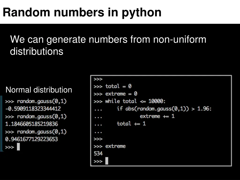 random numbers in python 2