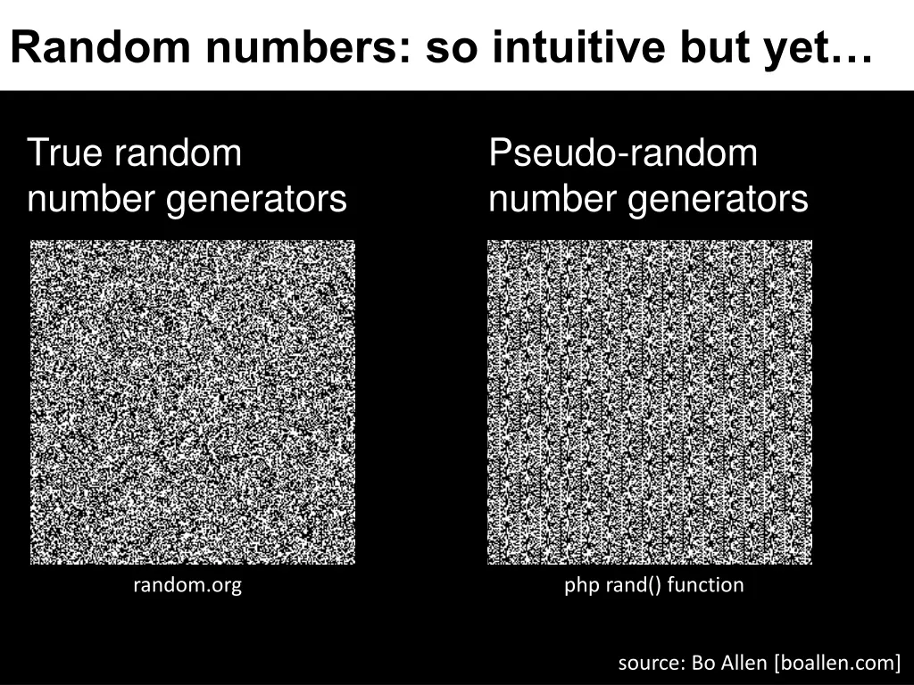 random numbers so intuitive but yet 4