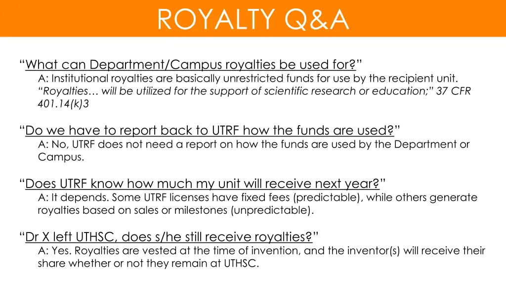 royalty q a