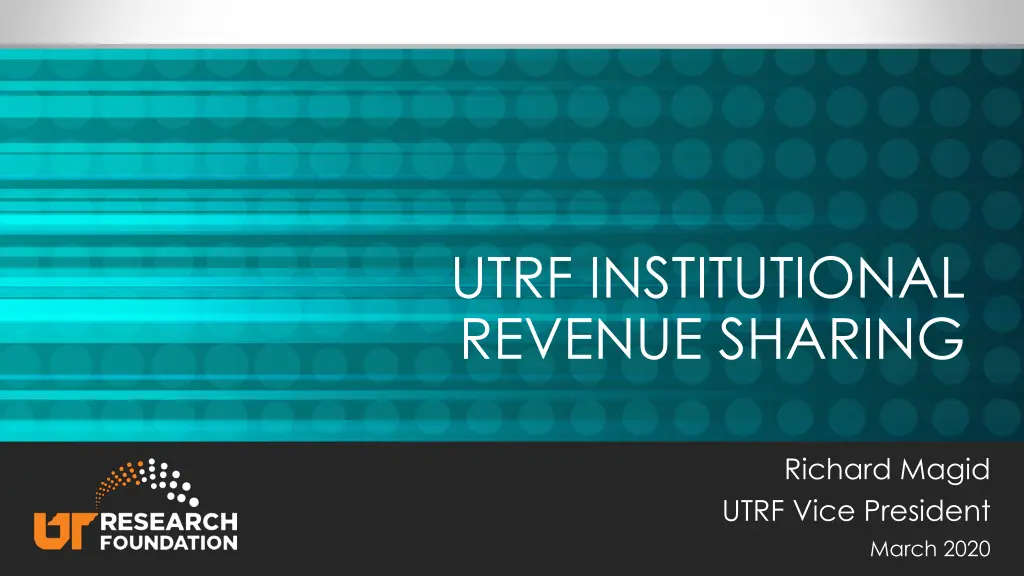 utrf institutional revenue sharing