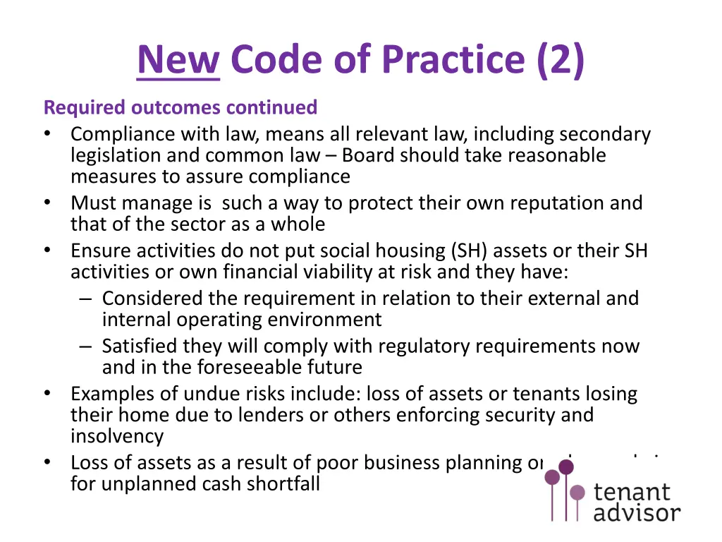 new code of practice 2