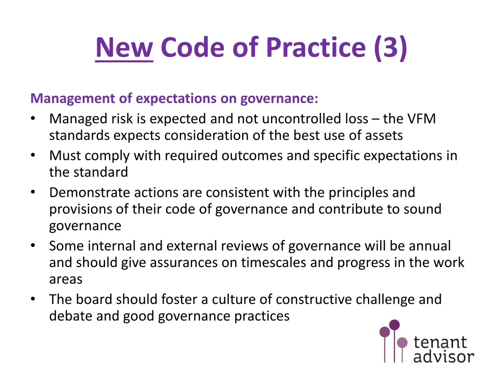 new code of practice 3