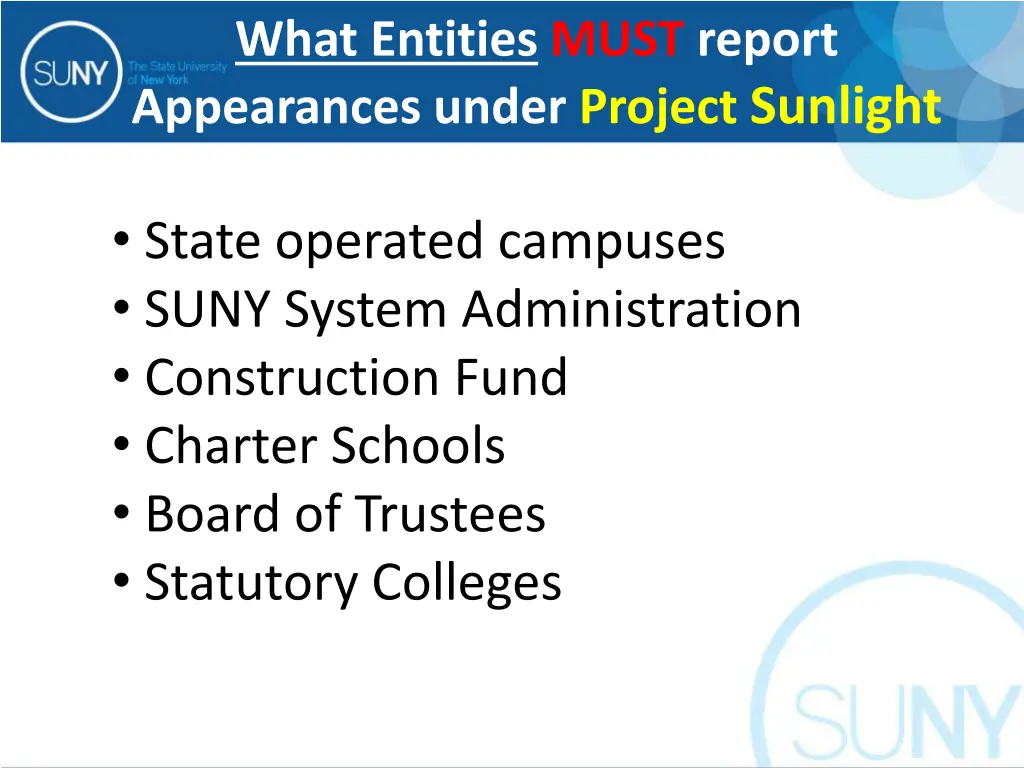 what entities must report appearances under