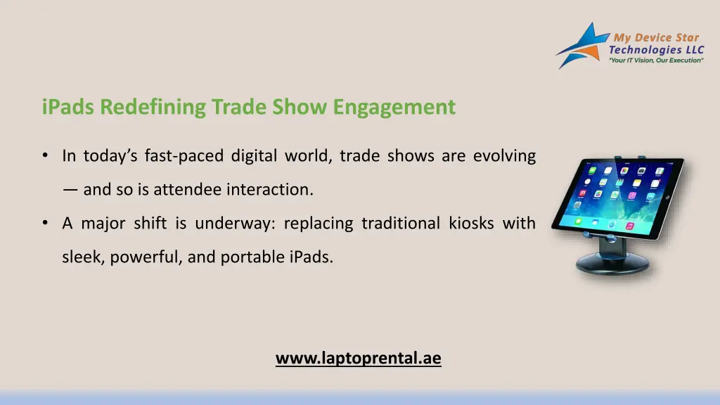 ipads redefining trade show engagement