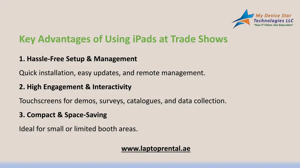 key advantages of using ipads at trade shows