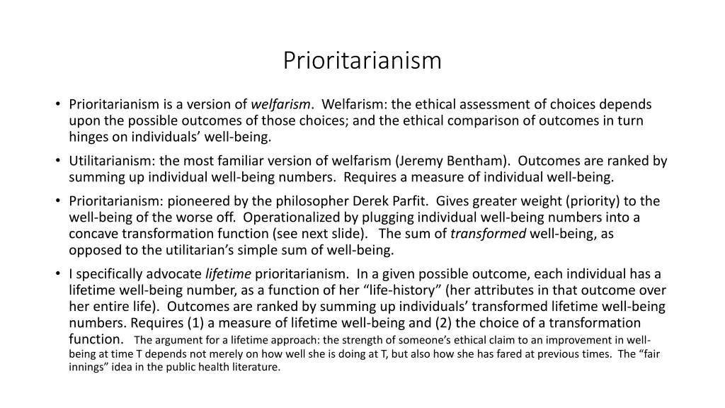 prioritarianism