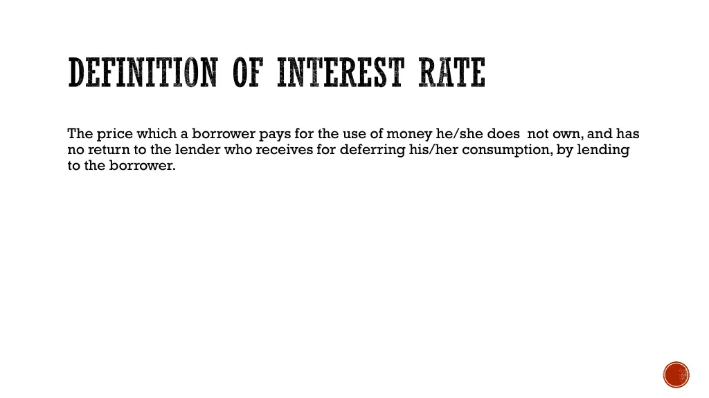definition of interest rate