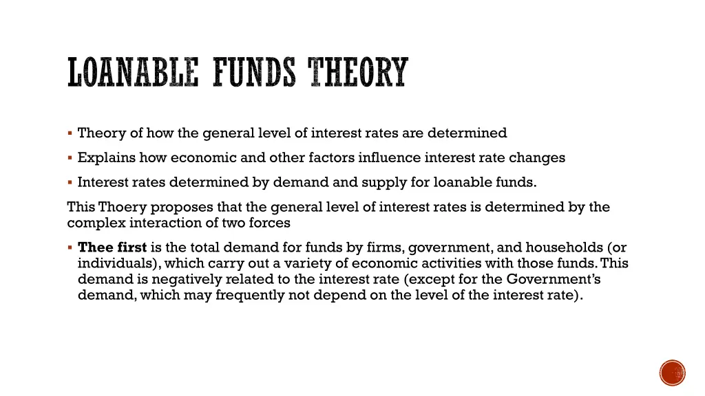 loanable funds theory