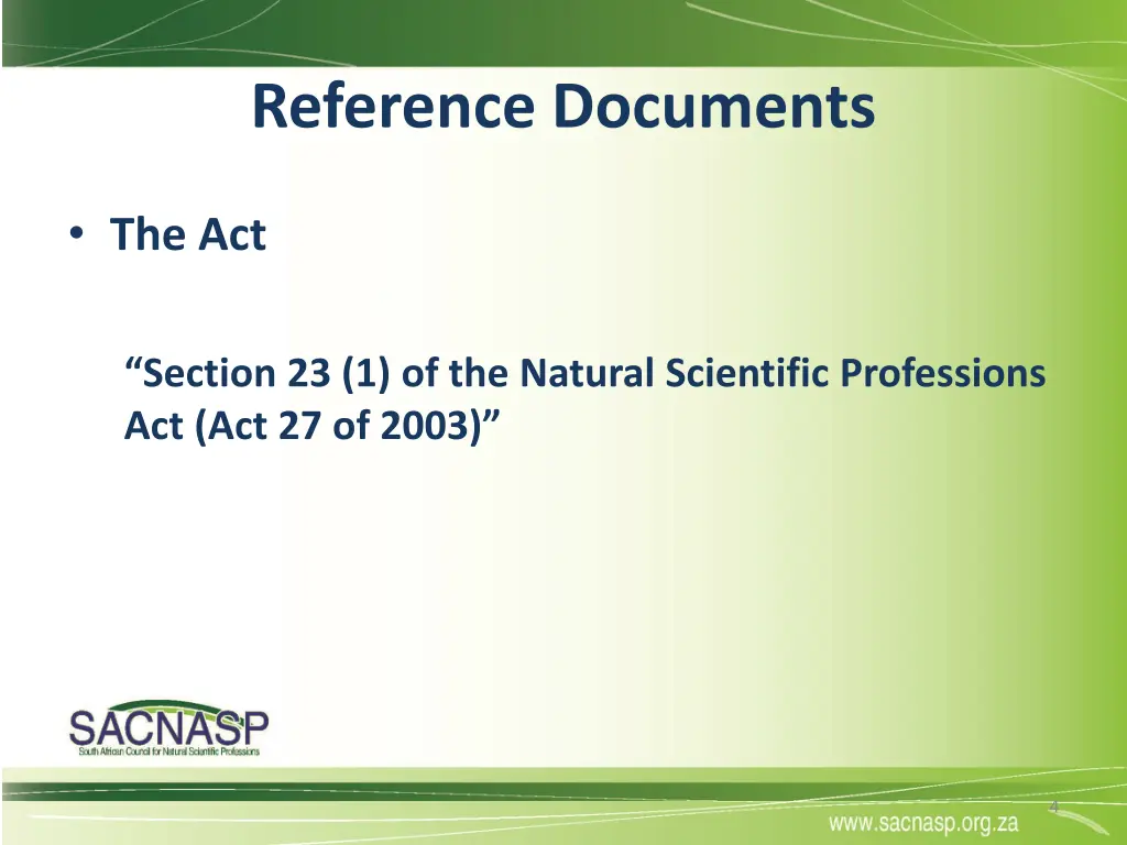 reference documents
