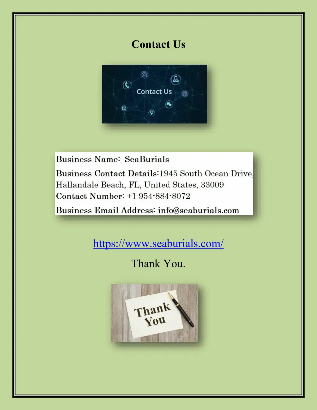 contact us