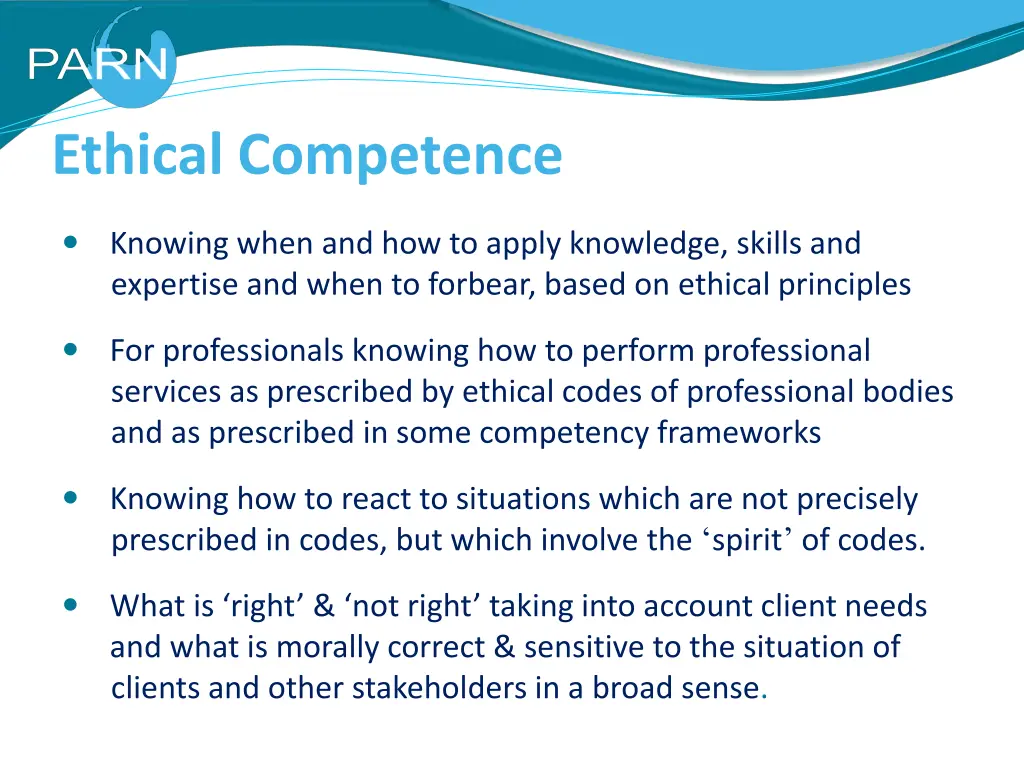 ethical competence