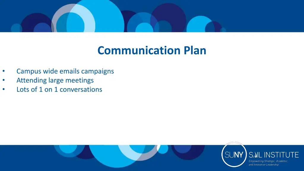 communication plan