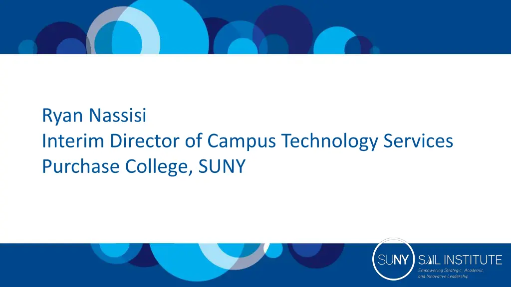 ryan nassisi interim director of campus