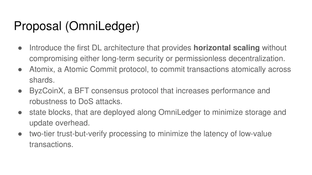 proposal omniledger