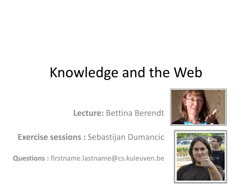 knowledge and the web