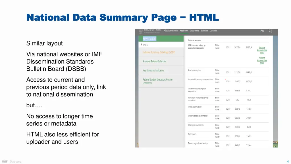 national data summary page html national data