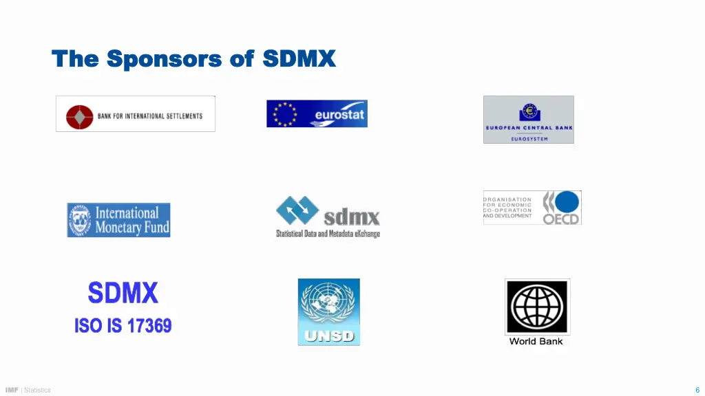 the sponsors of sdmx the sponsors of sdmx