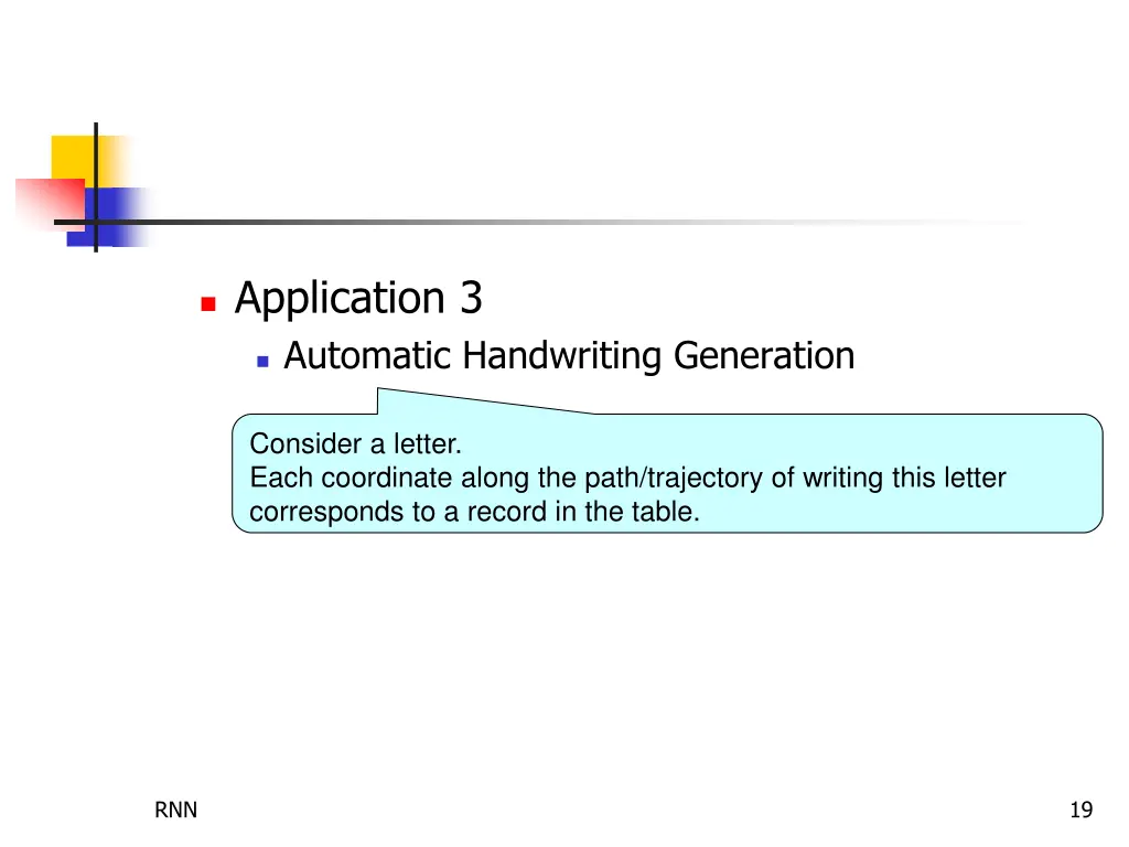 application 3 automatic handwriting generation
