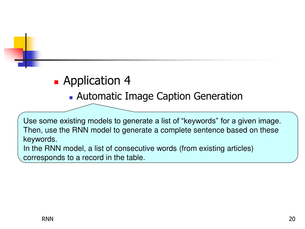 application 4 automatic image caption generation