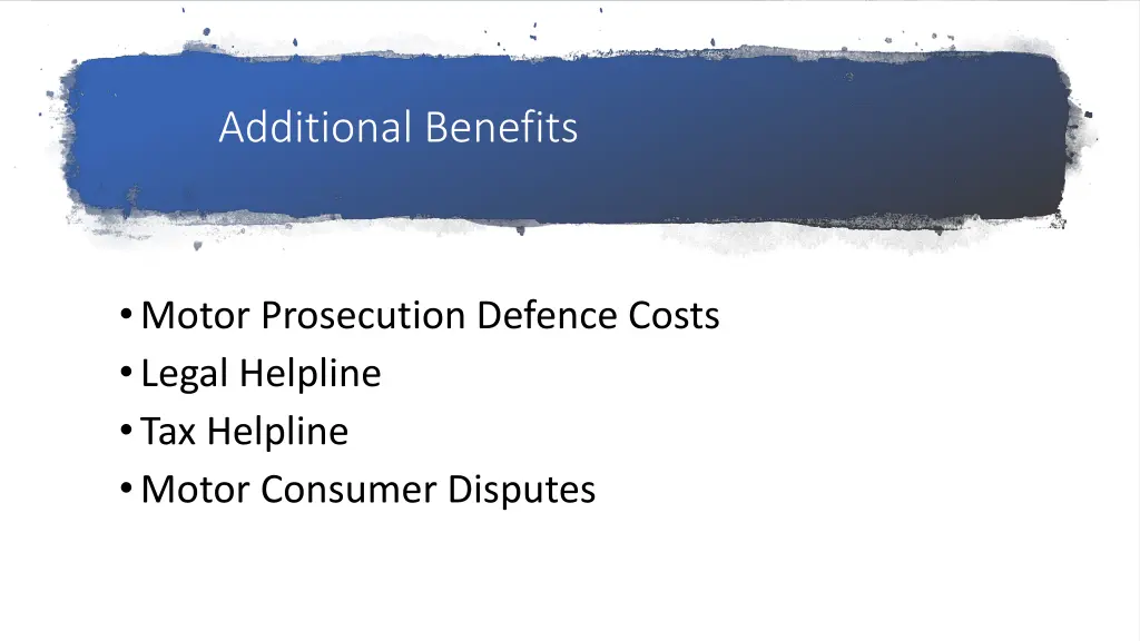 additional benefits