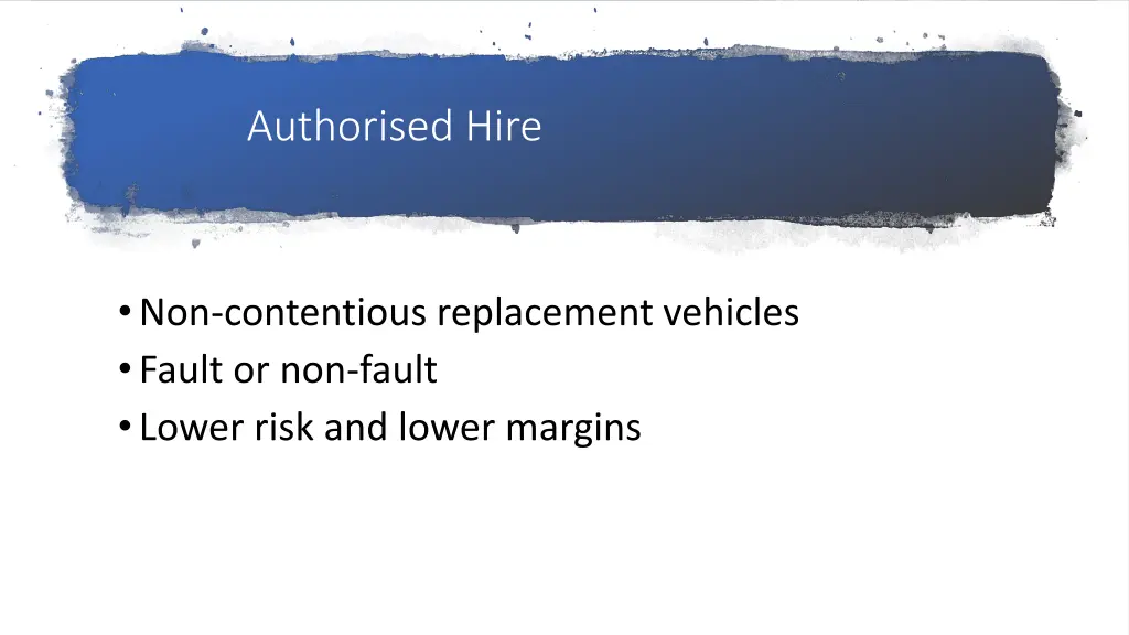 authorised hire
