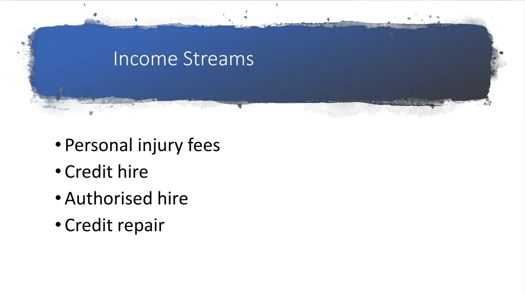 income streams