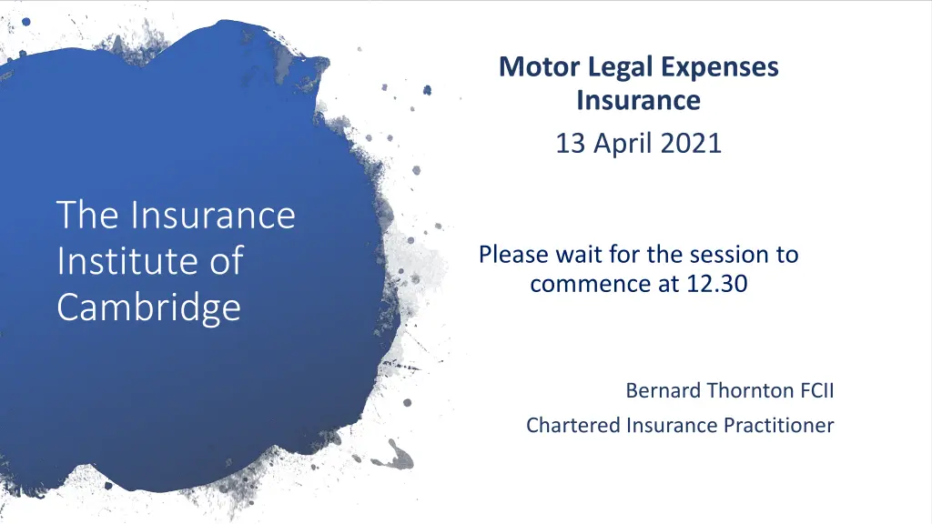 motor legal expenses insurance 13 april 2021