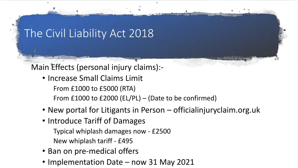 the civil liability act 2018