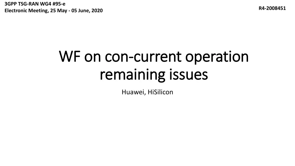 3gpp tsg ran wg4 95 e electronic meeting