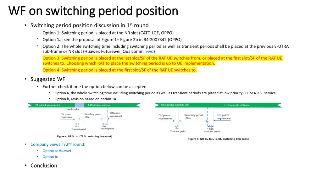 wf on switching period position wf on switching