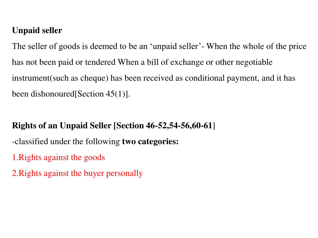 unpaid seller