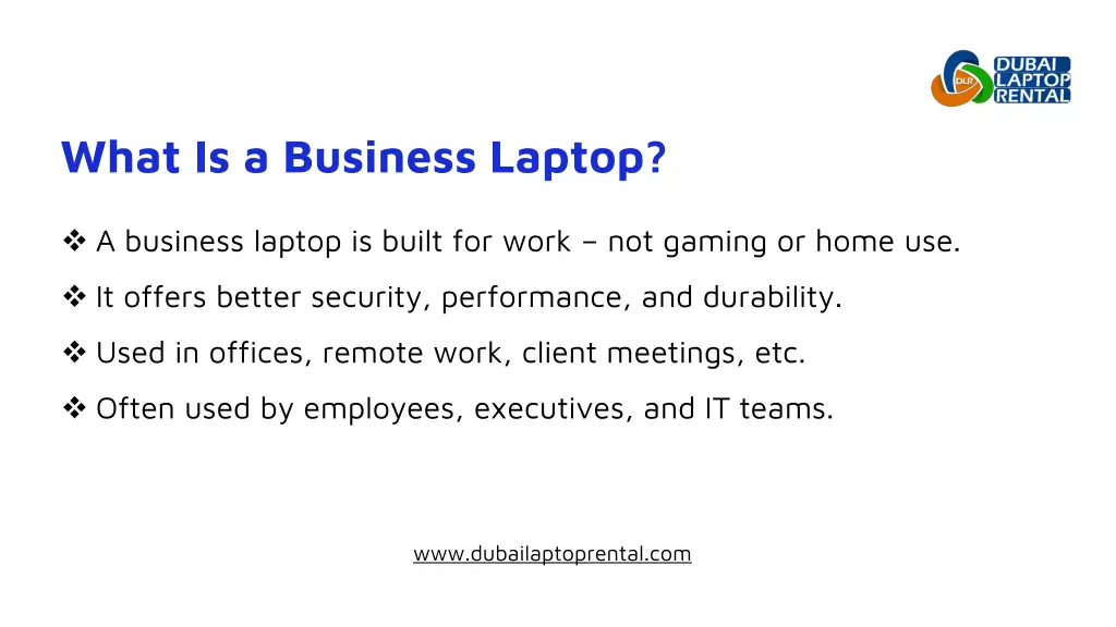 what is a business laptop