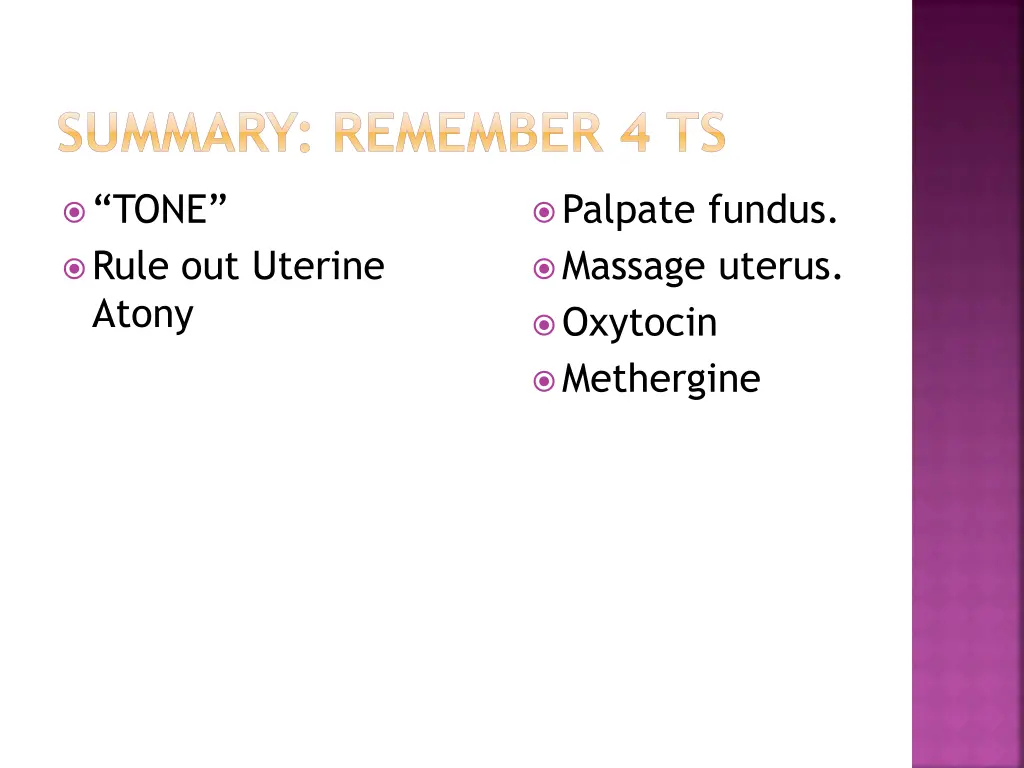summary remember 4 ts 1