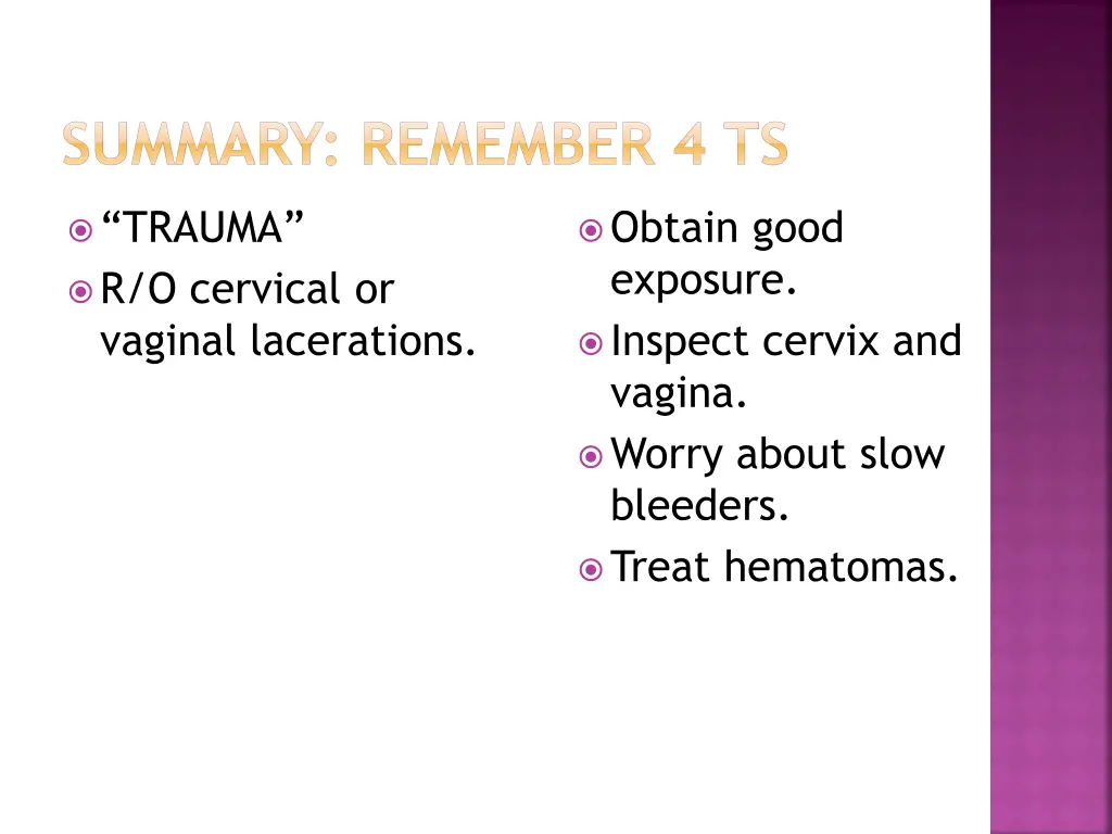 summary remember 4 ts 3