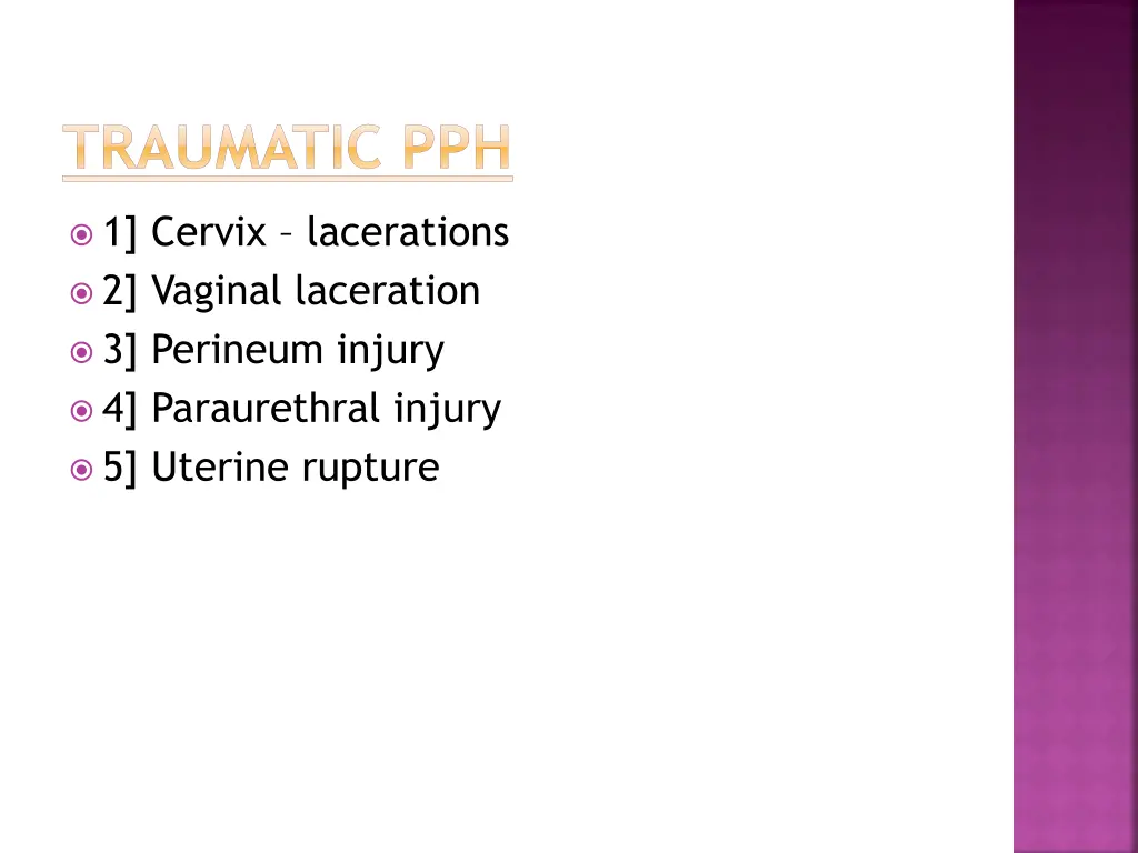traumatic pph