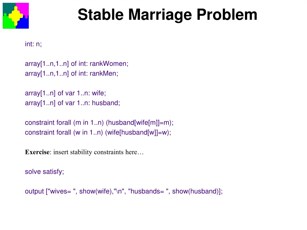stable marriage problem