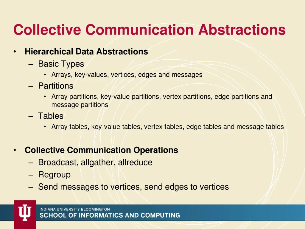 collective communication abstractions