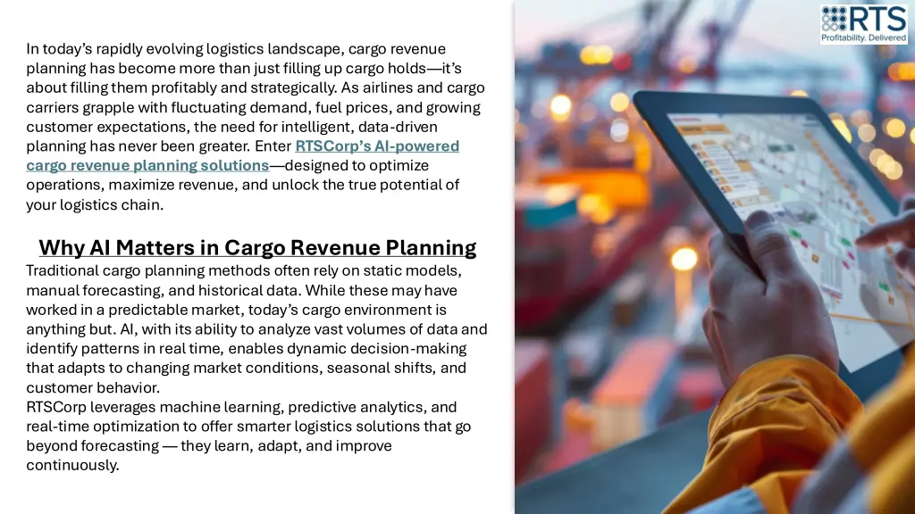 in today s rapidly evolving logistics landscape