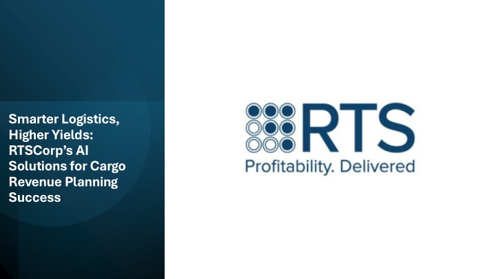 smarter logistics higher yields rtscorp