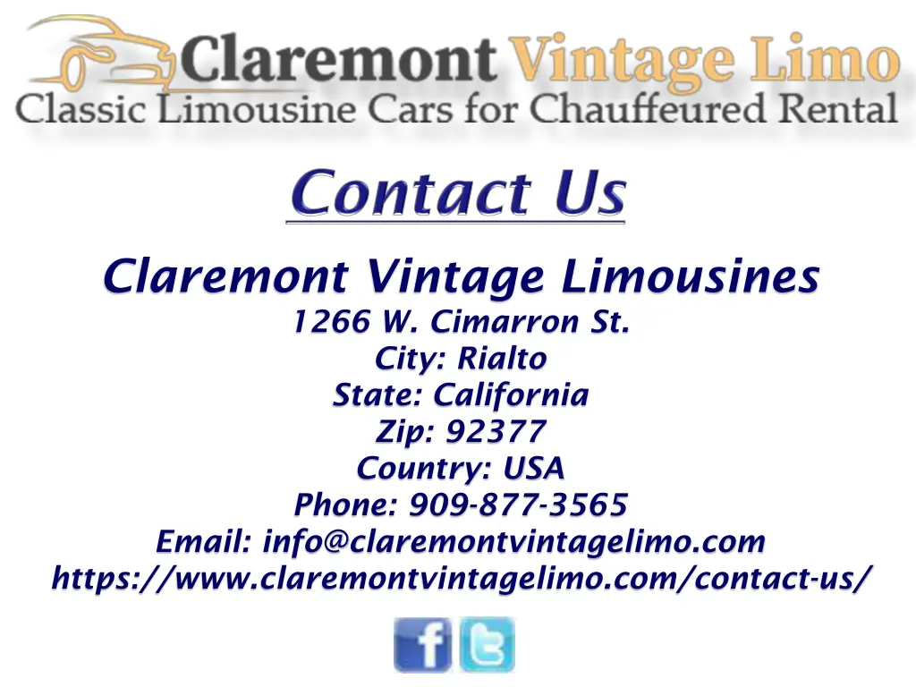 claremont vintage limousines 1266 w cimarron