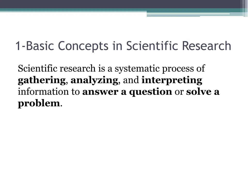 1 basic concepts in scientific research