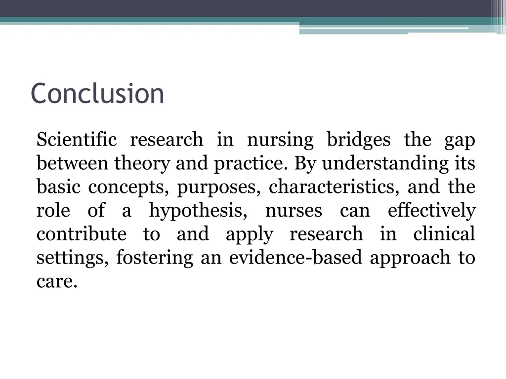 conclusion