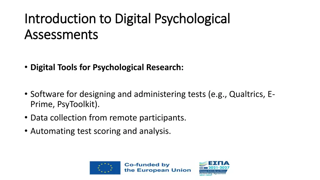 introduction to digital psychological