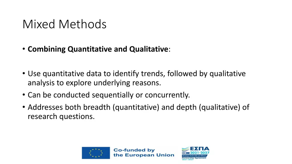 mixed methods