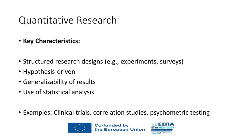 quantitative research
