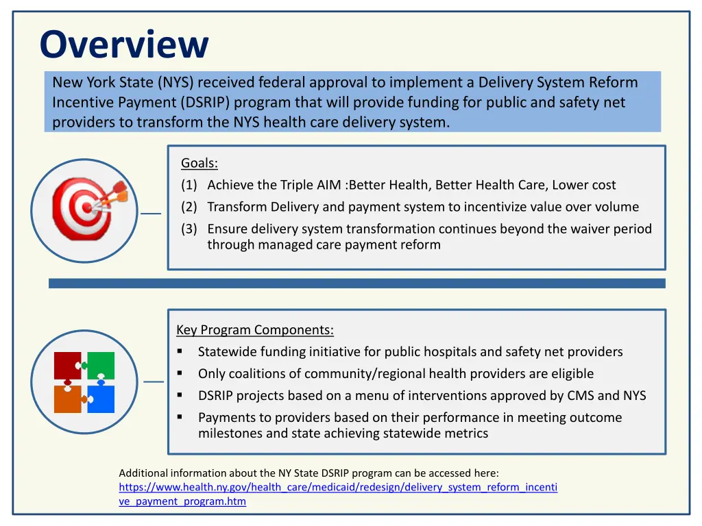overview new york state nys received federal